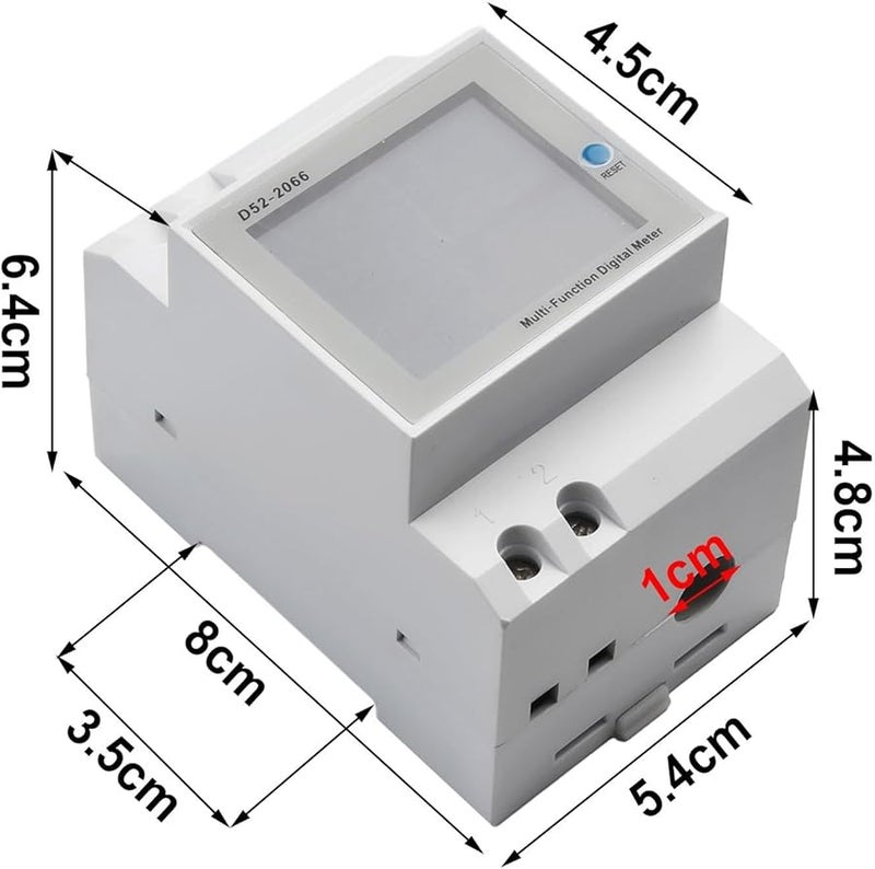 100A AC Power Meter With Current Transformer LCD Display Multi Parameter Measurement - Image 3